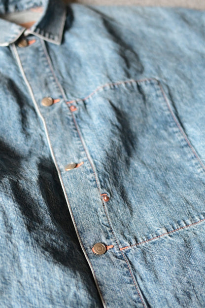 phebus - WASHI DENIM JACKET [FADE BLUE]