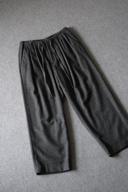 Blanc YM - CASHMERE WIDE PANTS [CHARCOAL GRAY]