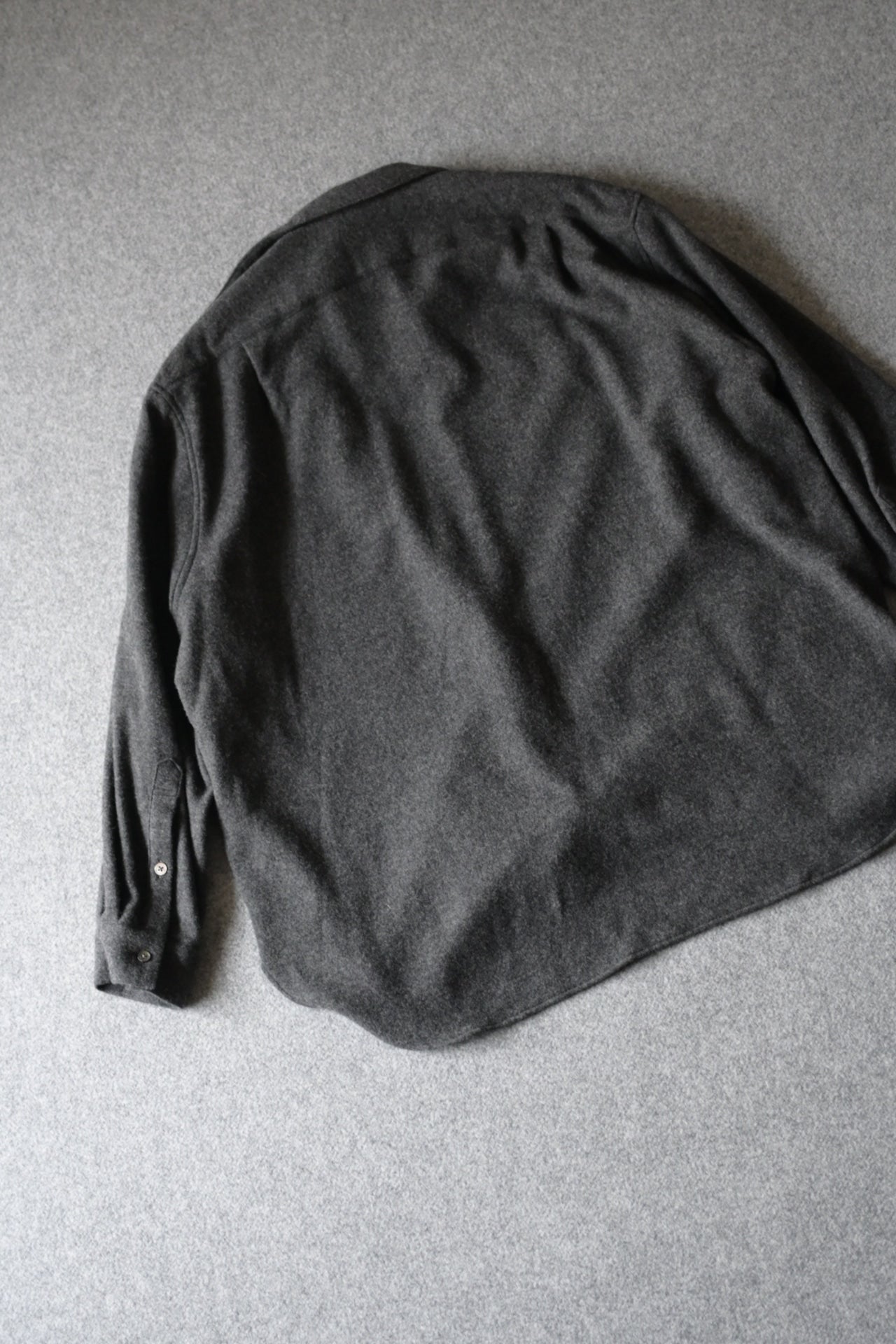 Blanc YM - CASHMERE SHIRT JACKET [CHARCOAL GRAY]