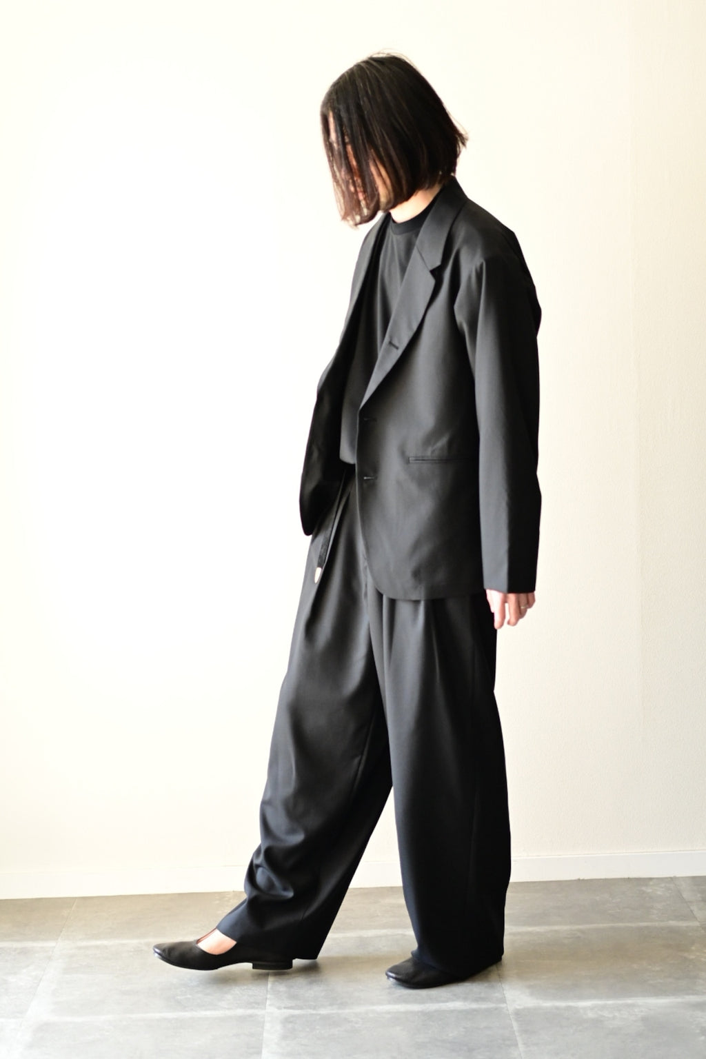 tangenet  -  Jacketsu [Black] wool tropical