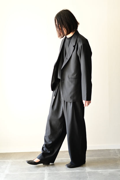 tangenet -  Jacketsu [Black] wool tropical