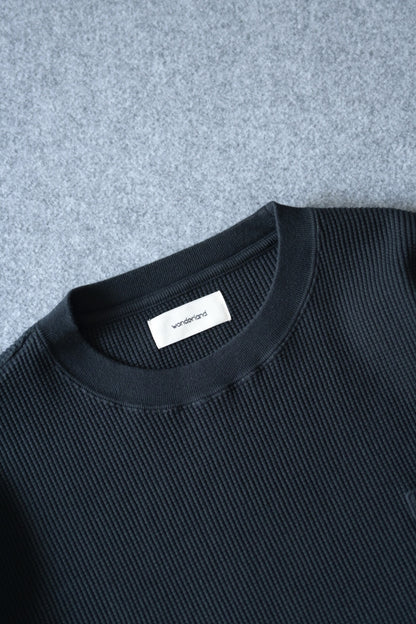 wonderland - Waffle L/S [BLACK]