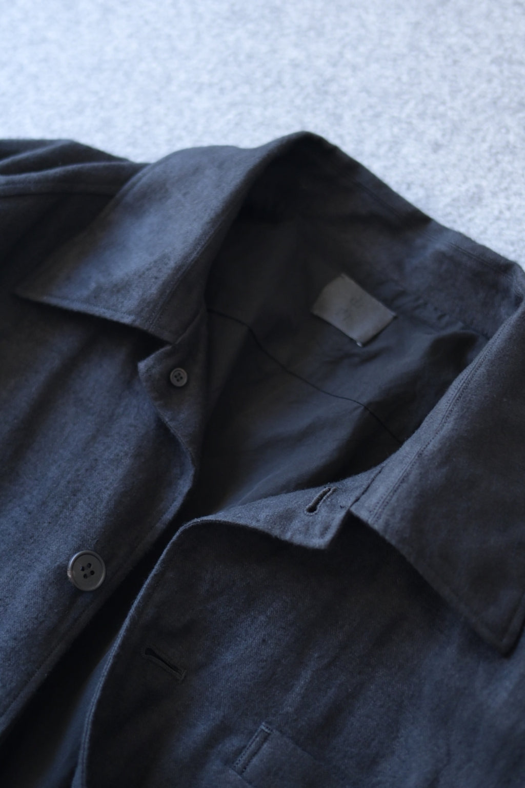Yamauchi - Hemp flannel shirt jacket
