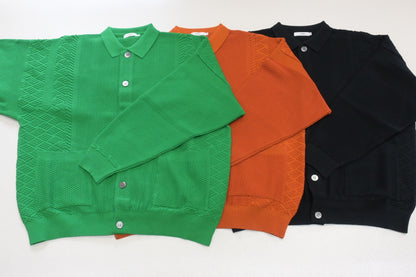 YASHIKI - Nanohana Collar Cardigan [KELLY-GREEN]
