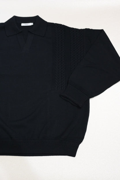 YASHIKI - Hatsuyuki Skipper Knit [BLACK]