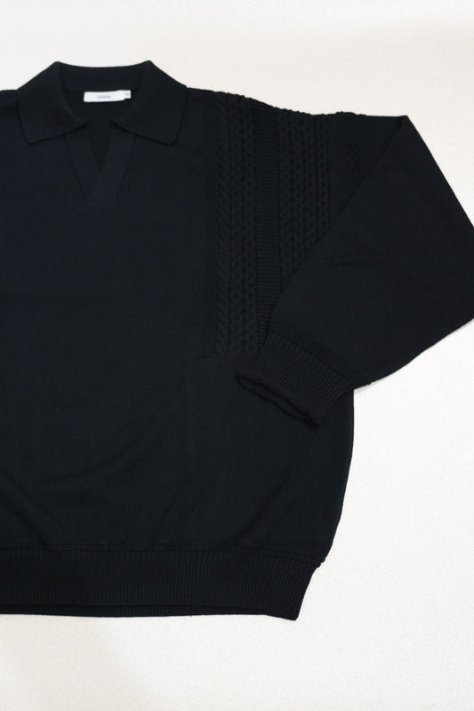YASHIKI - Hatsuyuki Skipper Knit [BLACK]