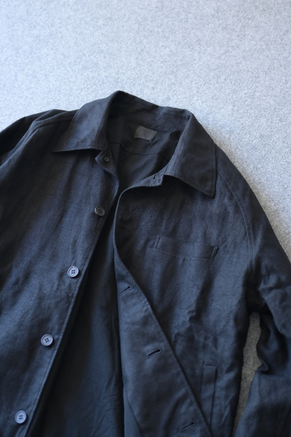 Yamauchi - Hemp flannel shirt jacket