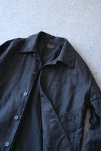 Yamauchi - Hemp flannel shirt jacket