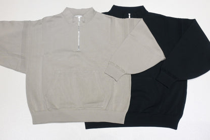 YASHIKI - Harukaze Half Zip Knit  [LIGHT-BEIGE]