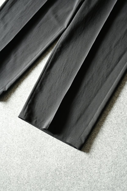 SAYATOMO - 1-Tack Baggy Slacks [BLACK]