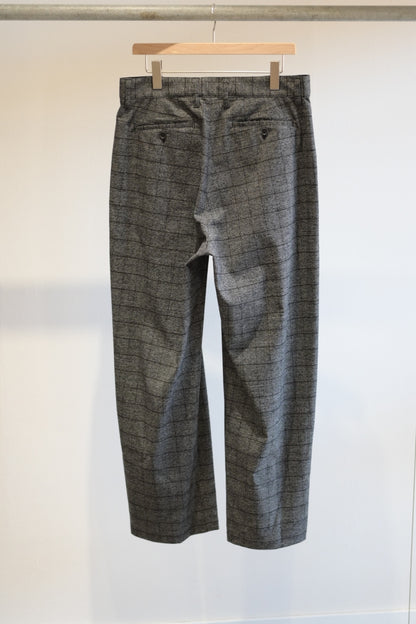 SAYATOMO - 1-Tack Wide Trousers [GRAY(CHECK)]