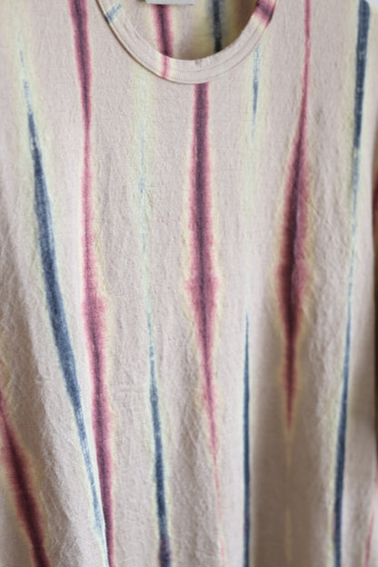 山内 - 塩縮加工リネンニット・Tシャツ shibori beige