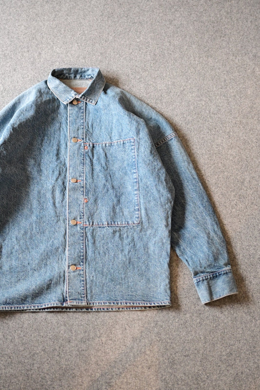 phebus - WASHI DENIM JACKET [FADE BLUE]