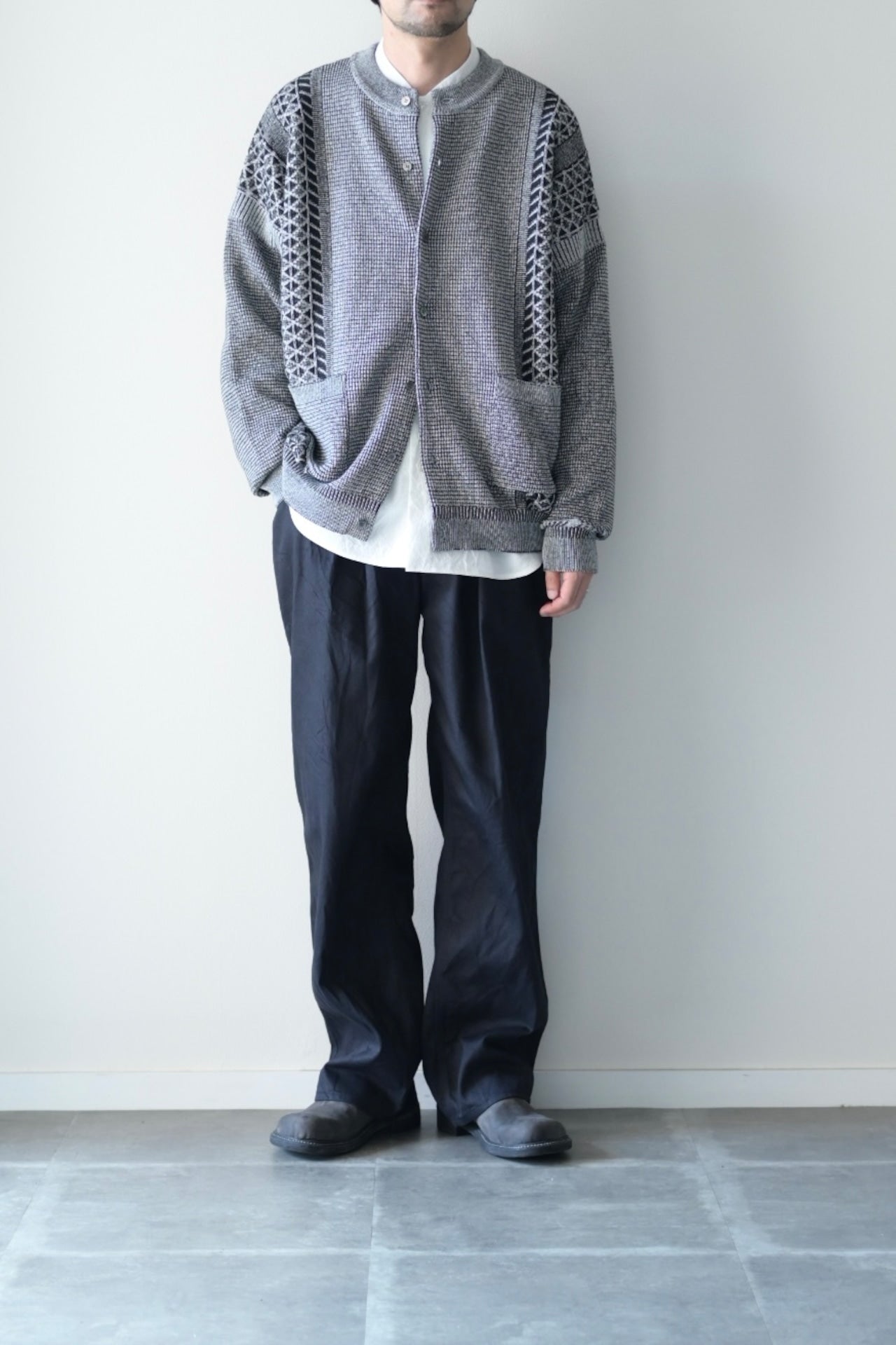YASHIKI - Ginka Cardigan [MIX-GRAY]