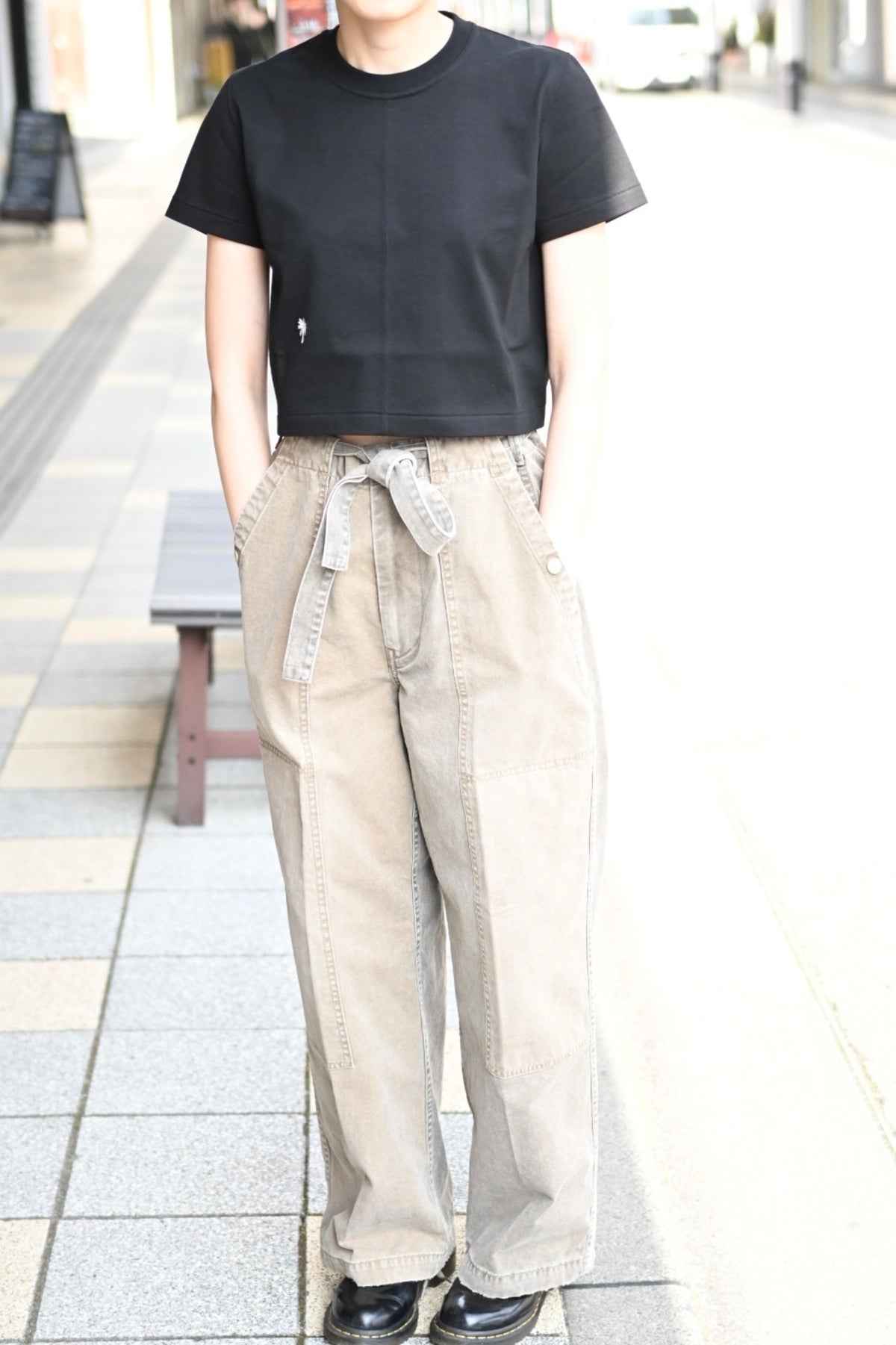 phebus  - TWO BIRDS T-SHIRT [BLACK]