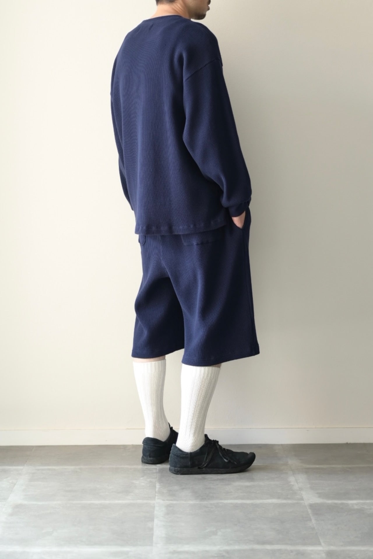 wonderland - Waffle L/S [DARK NAVY]