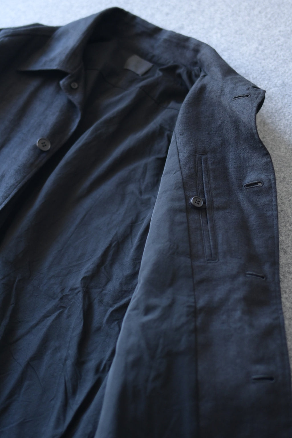 Yamauchi - Hemp flannel shirt jacket