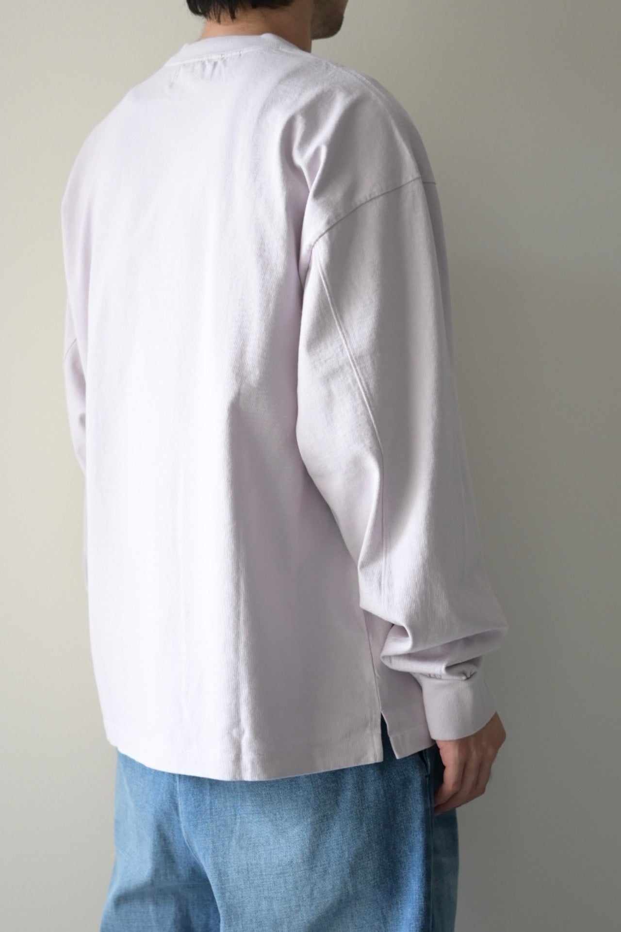 wonderland - Stitch L/S T-shirts [LIGHT GRAY]