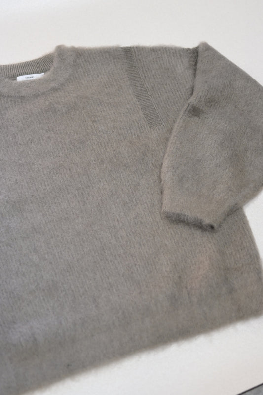 YASHIKI - Akane mohair Knit [BEIGE]